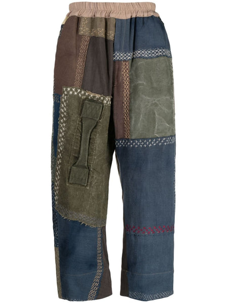 Gerald Patchwork Loose-Fit Trousers