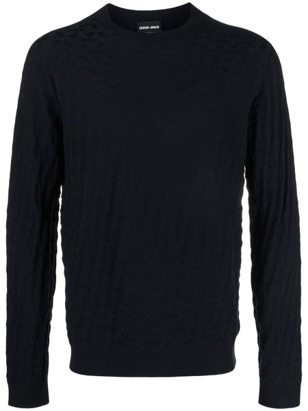 Crew-Neck Knitted Jumper