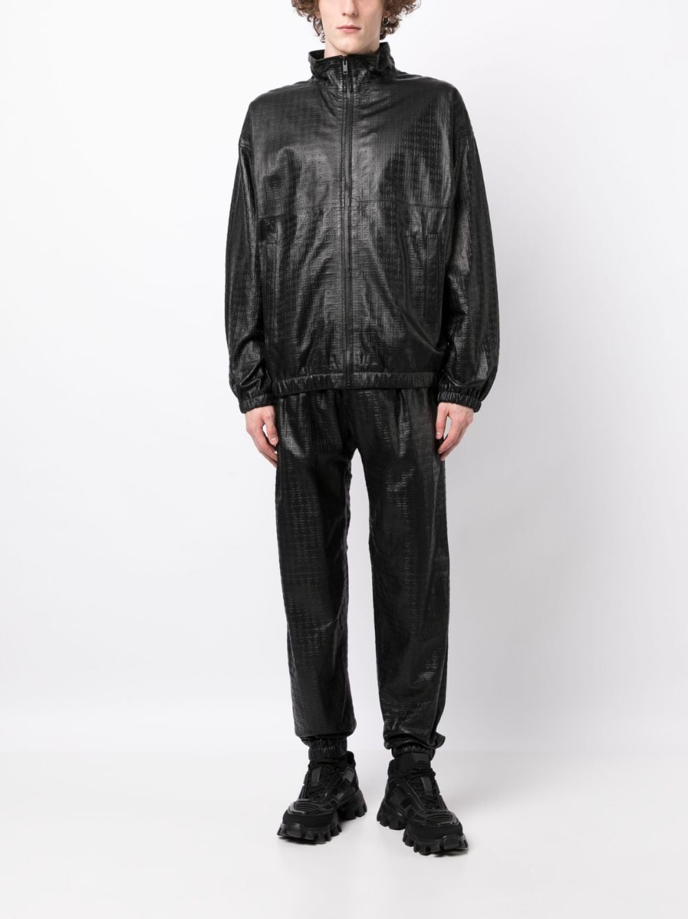 Embossed-4G Leather Jacket