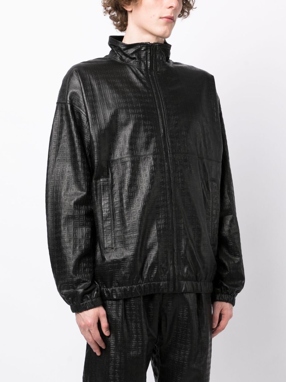 Embossed-4G Leather Jacket
