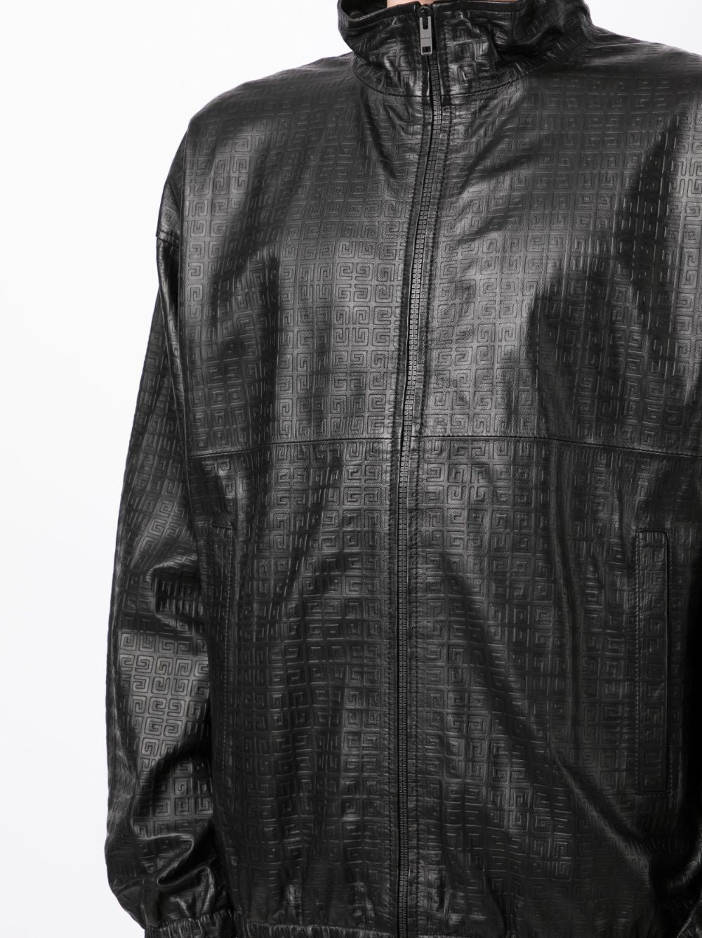 Embossed-4G Leather Jacket
