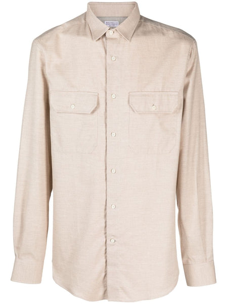 Long-Sleeve Cotton Shirt