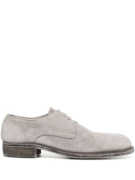 Lace-Up Suede Derby Shoes