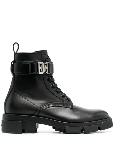 Terra 4G-Buckle Leather Boots