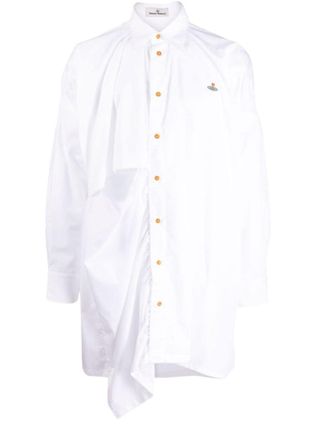 Dolly Logo-Embroidered Asymmetric Shirt