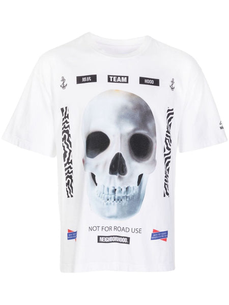 Skull-Print Cotton T-Shirt