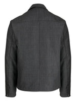 Plaid-Check Pattern Shirt Jacket