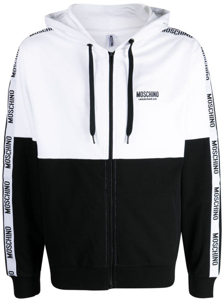 Logo-Tape Drawstring Hoodie
