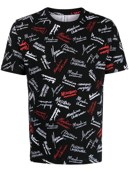 Autograph-Print Crew-Neck T-Shirt