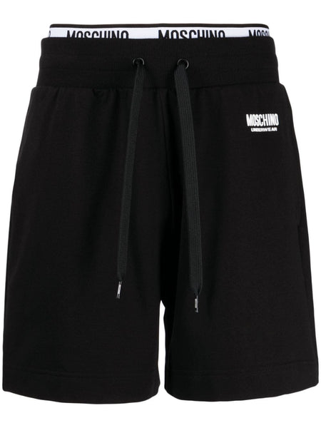 Logo-Waistband Drawstring Track Shorts