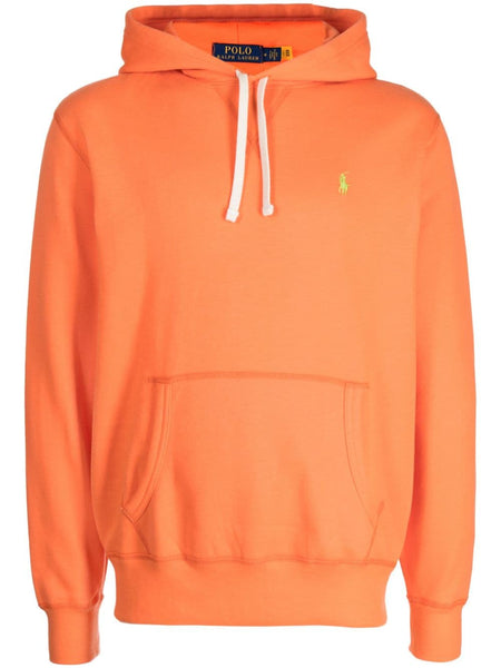 Polo Pony Drawstring Cotton Hoodie