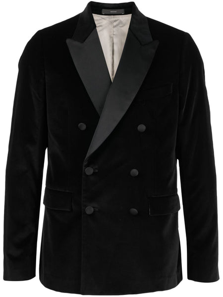 Double-Breasted Cotton Blazer