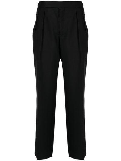 Straight-Leg Wool Trousers