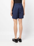 Pleated Twill Tailored Shorts